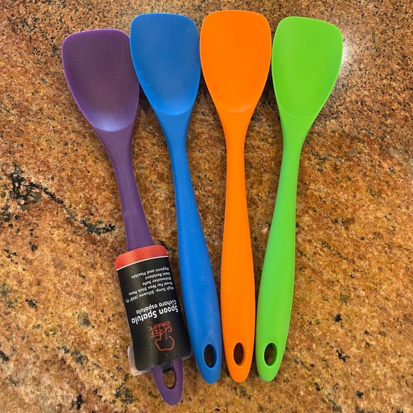 NEW! Four Chef Craft Silicone Spoon/Spatulas. One of each color. - Picture 2 of 5